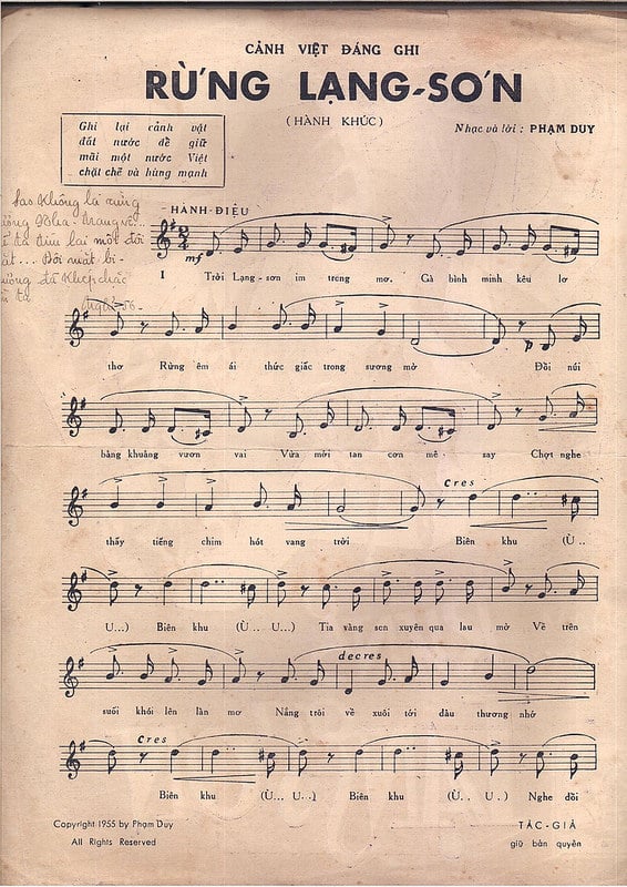 Sheet nhạc Rừng Lạng Sơn - Trang 2