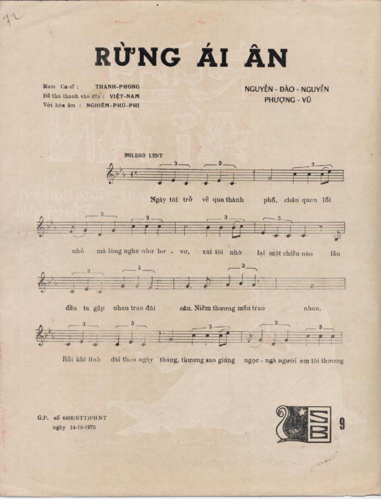 Sheet nhạc Rừng ái ân - Trang 2