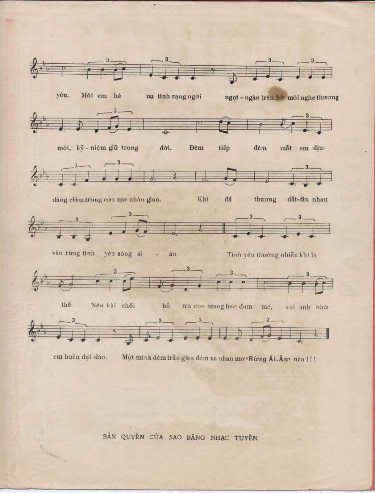 Sheet nhạc Rừng ái ân - Trang 3