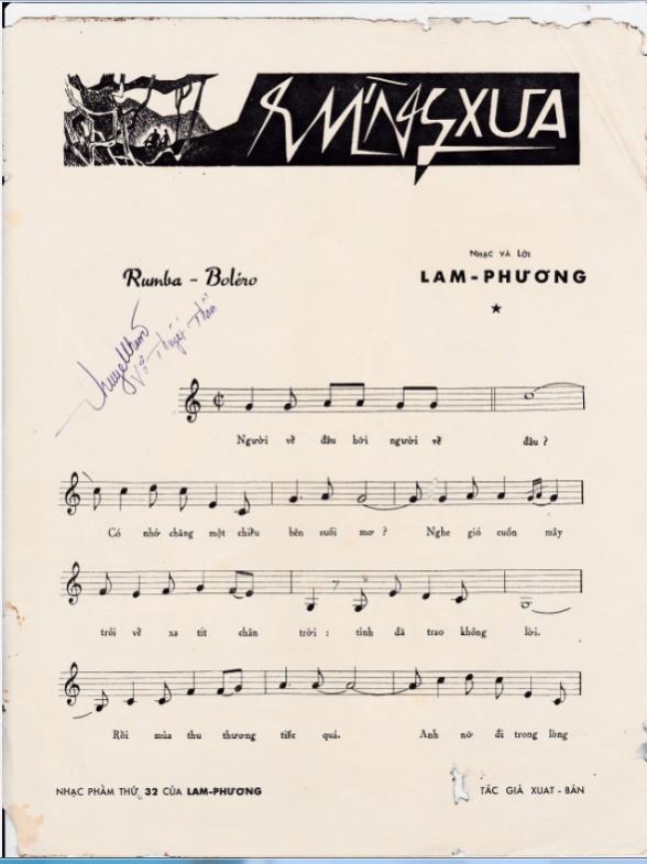 Sheet nhạc Rừng xưa - Trang 2