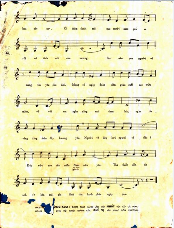 Sheet nhạc Rừng xưa - Trang 3