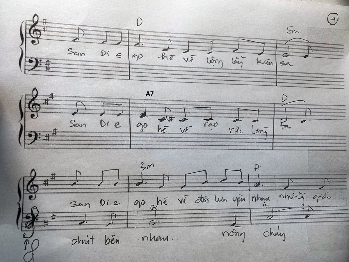 Sheet nhạc San Diego hè về - Trang 4