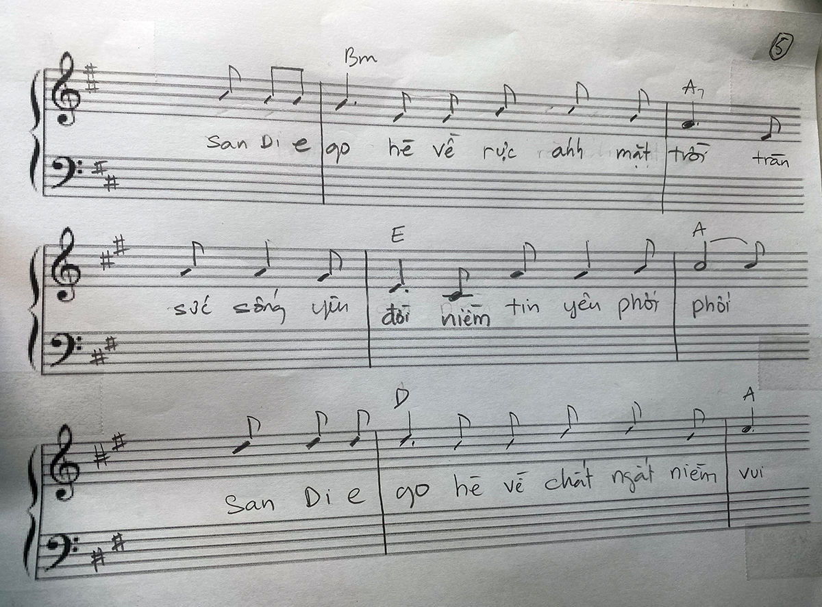 Sheet nhạc San Diego hè về - Trang 5