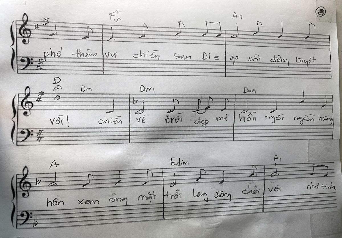 Sheet nhạc San Diego hè về - Trang 8