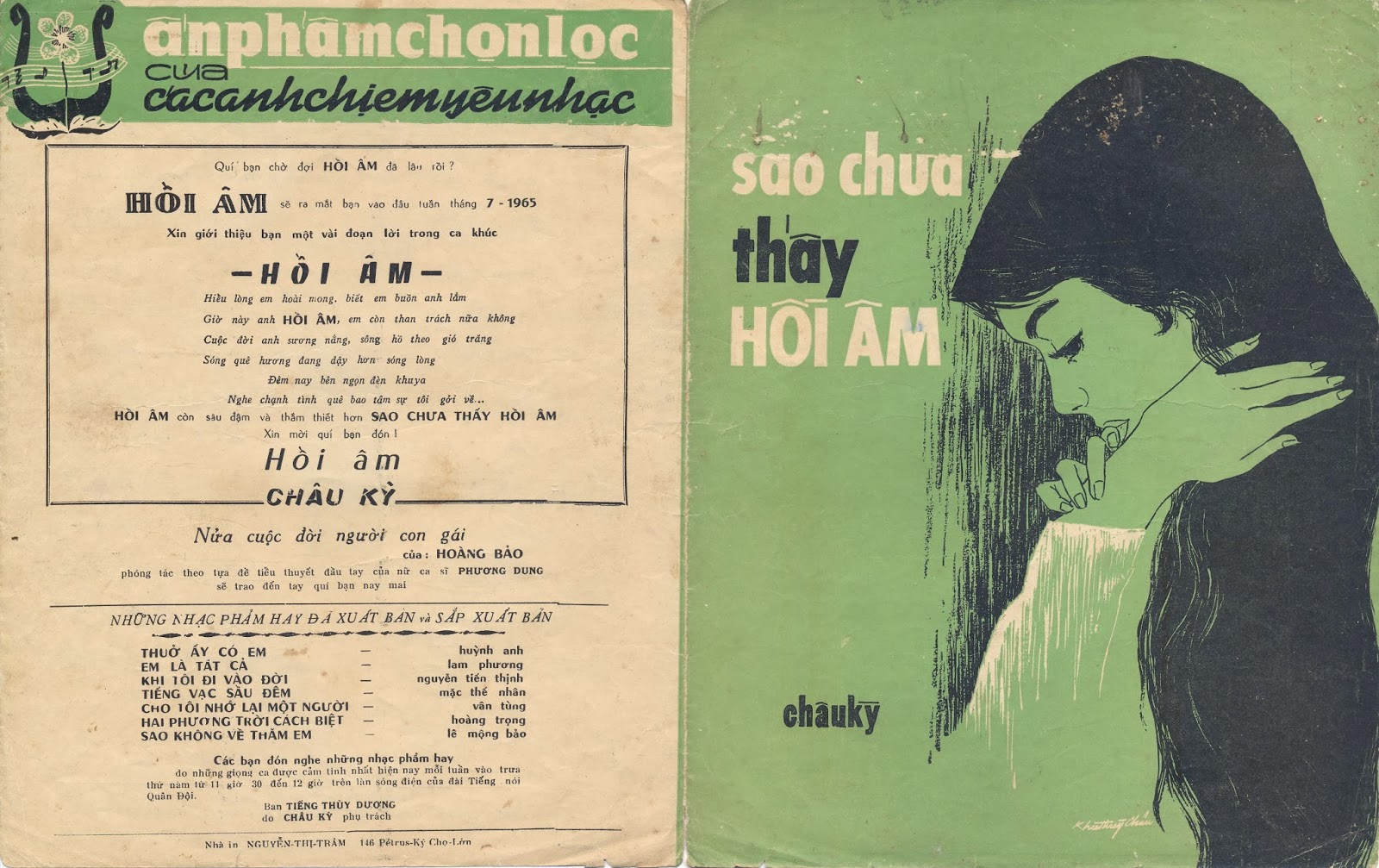 Sheet nhạc Sao chưa thấy hồi âm - Trang 1