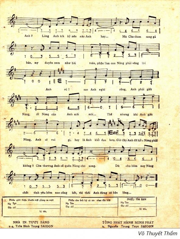 Sheet nhạc Giết người anh yêu - Trang 3