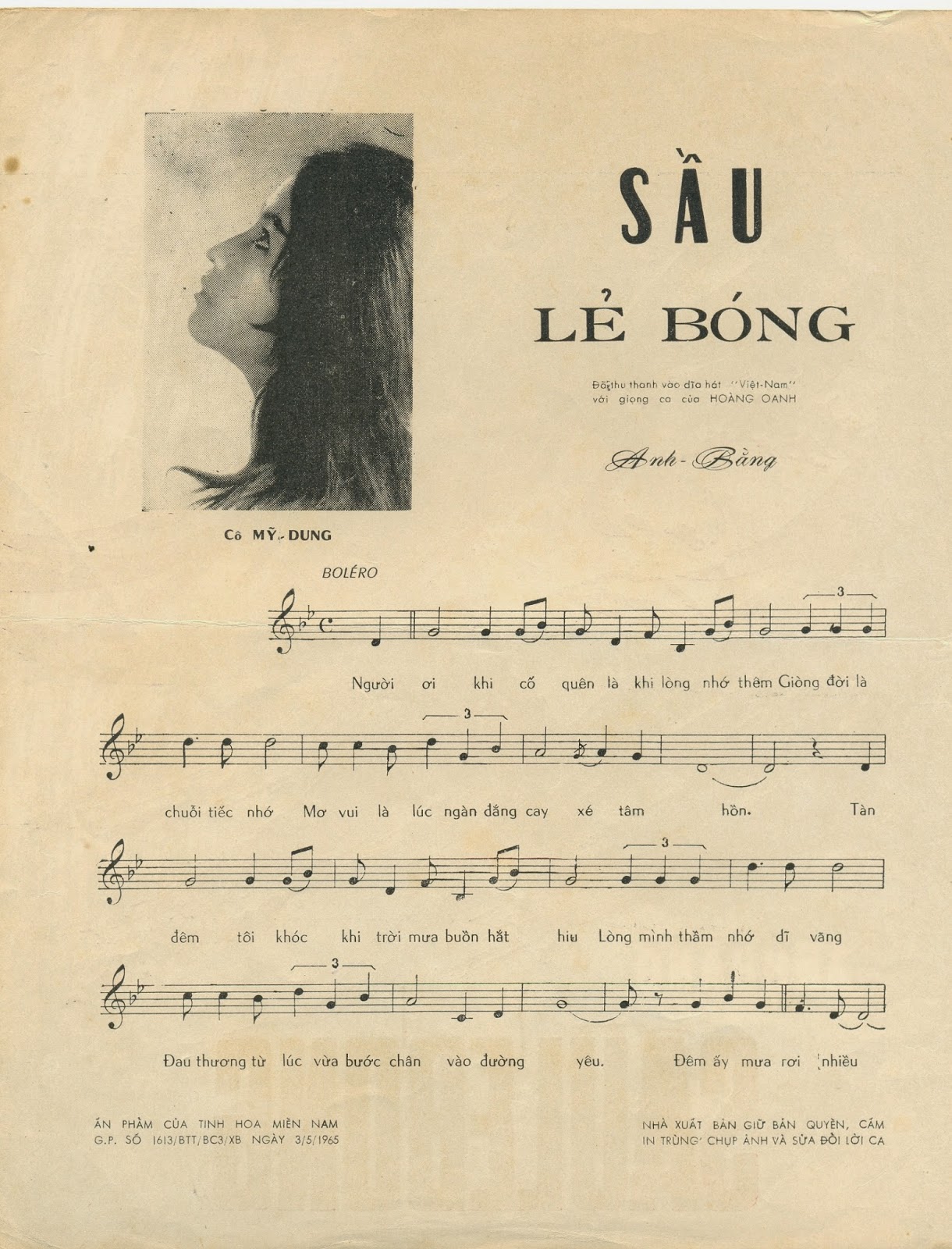 Sheet nhạc Sầu lẻ bóng - Trang 2
