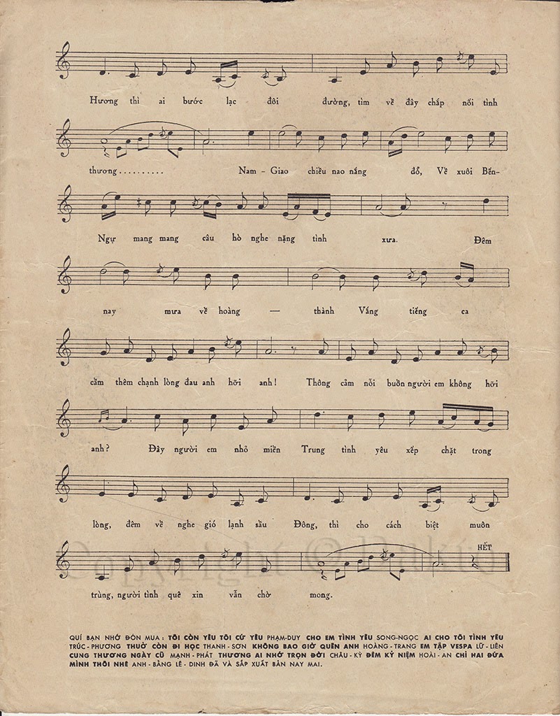 Sheet nhạc Sầu cố đô - Trang 3