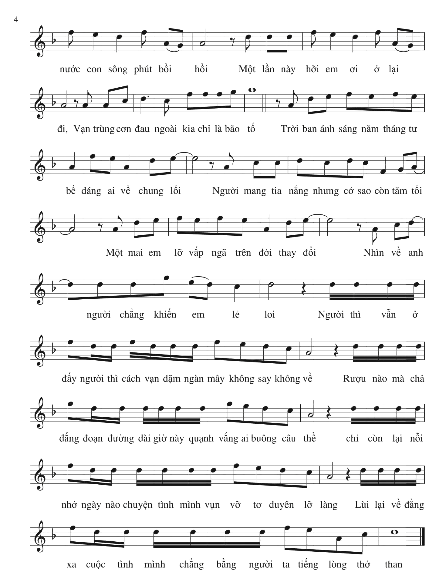 Sheet nhạc Sóng gió - Trang 8