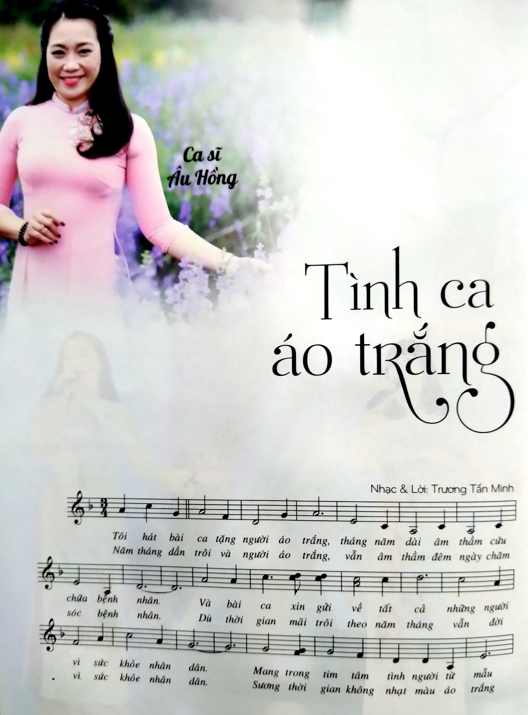 Sheet nhạc Tình ca áo trắng - Trang 1