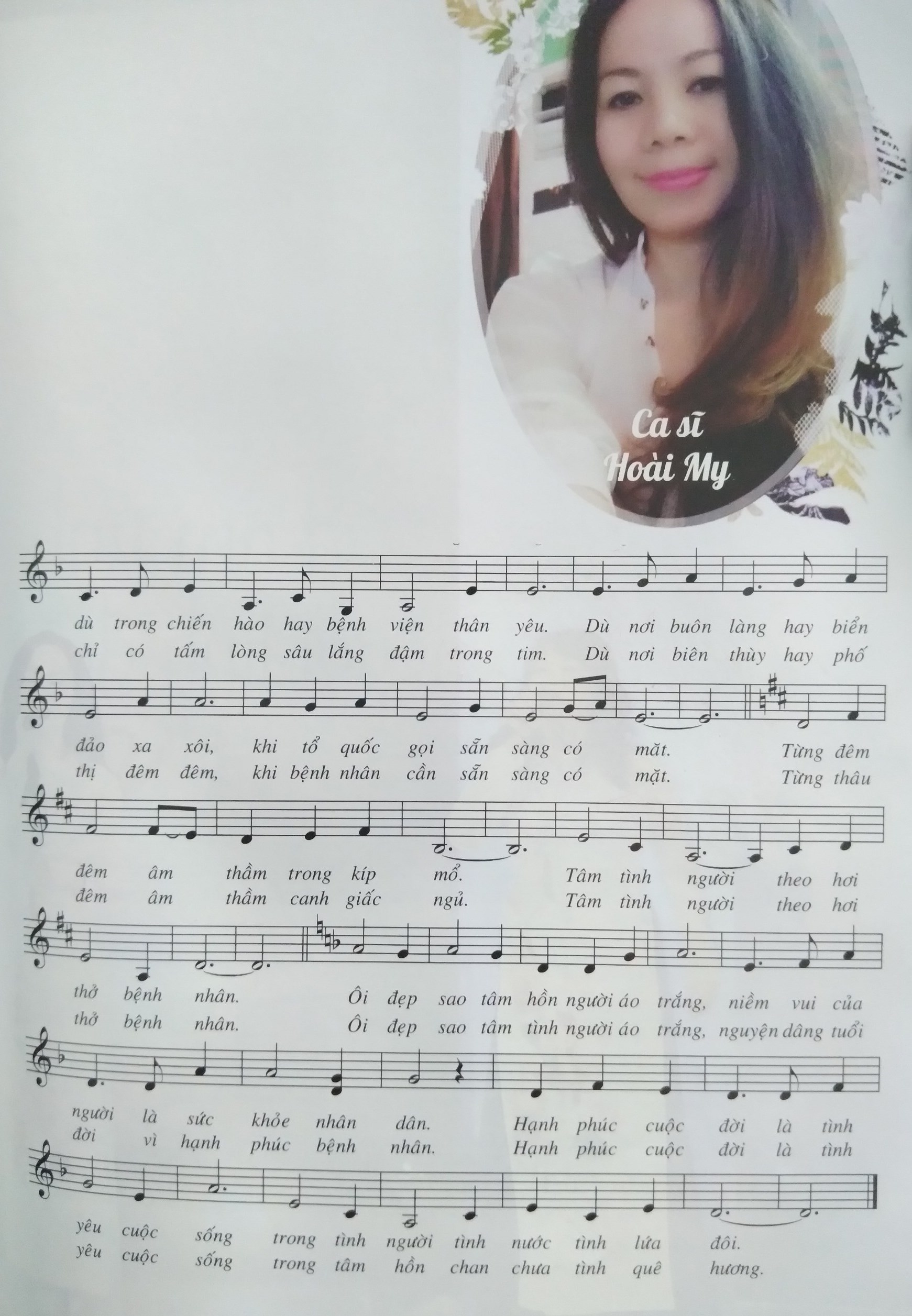 Sheet nhạc Tình ca áo trắng - Trang 2