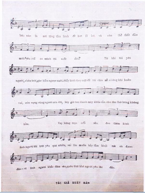 Sheet nhạc Tấm ảnh không hồn - Trang 3
