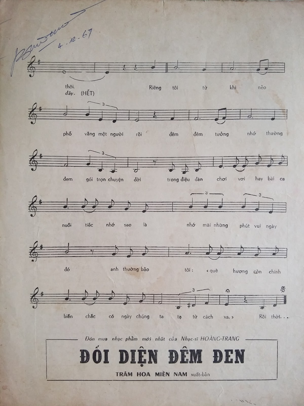 Sheet nhạc Tâm sự chúng mình - Trang 3