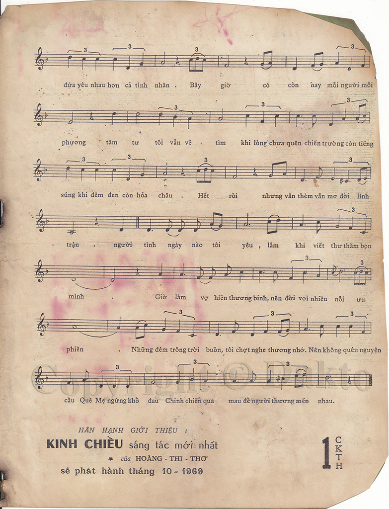 Sheet nhạc Tâm sự người thương binh - Trang 3