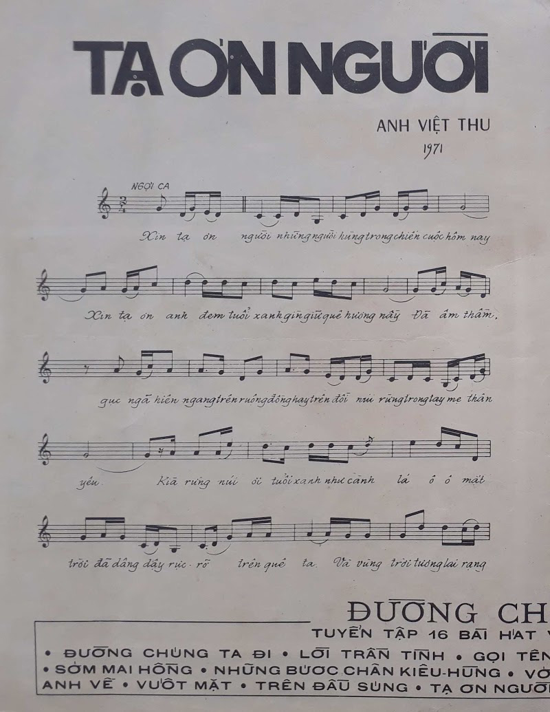 Sheet nhạc Tạ ơn người - Trang 2
