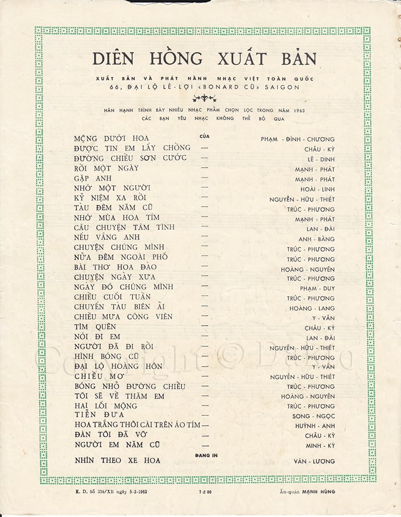 Sheet nhạc Tàu đêm năm cũ - Trang 4