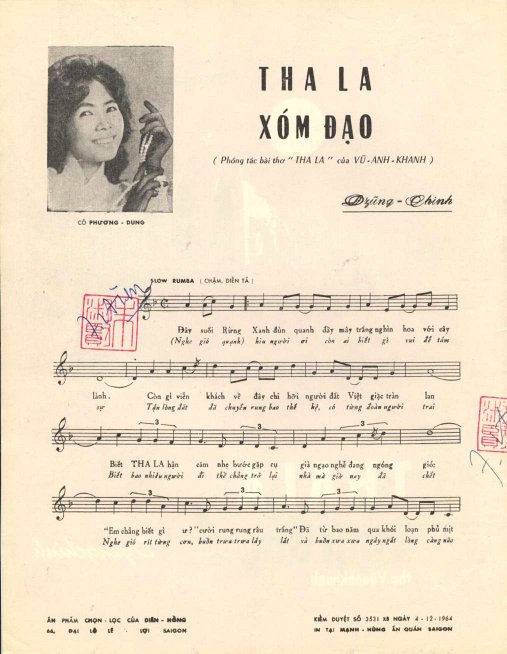 Sheet nhạc Tha La xóm đạo - Trang 2