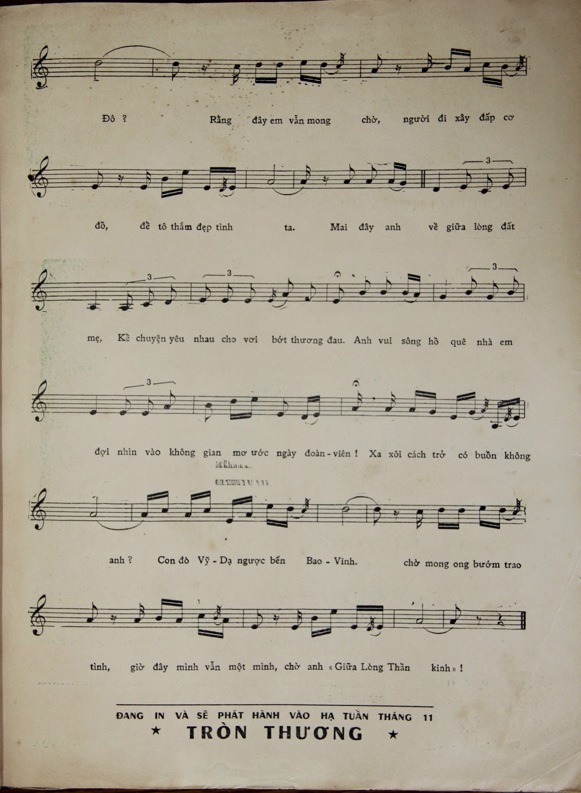 Sheet nhạc Thần Kinh thương nhớ - Trang 3