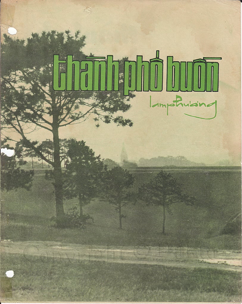 Sheet nhạc Thành phố buồn - Trang 1