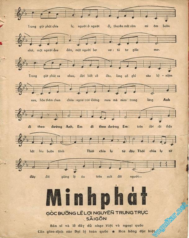 Sheet nhạc Thôi chia ly từ đây - Trang 3