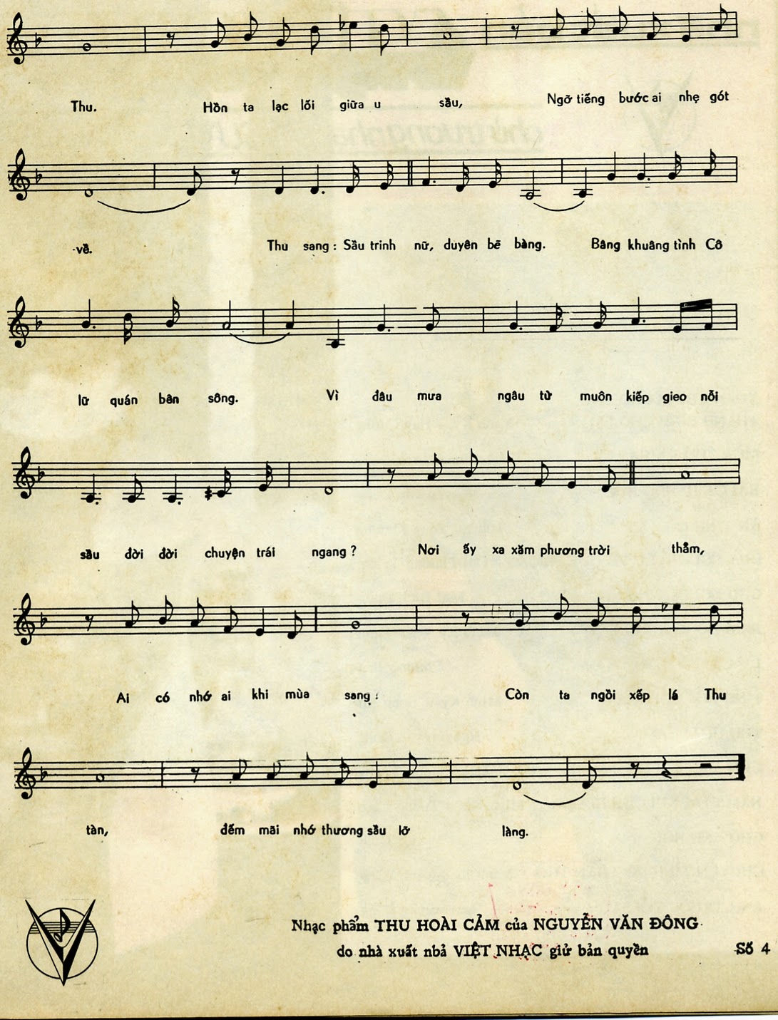 Sheet nhạc Thu hoài cảm - Trang 3