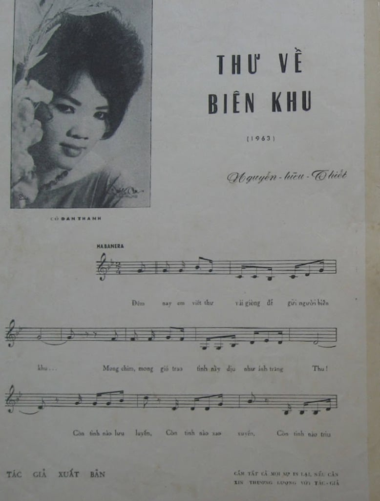 Sheet nhạc Thư về biên khu - Trang 2