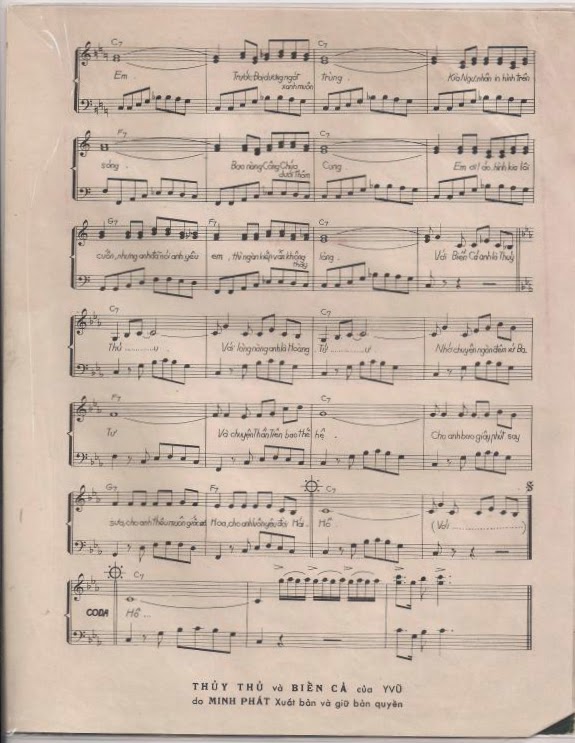 Sheet nhạc Thủy thủ và biển cả - Trang 3