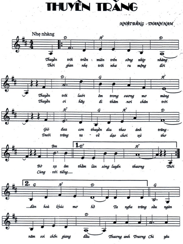 Sheet nhạc Thuyền trăng - Trang 5