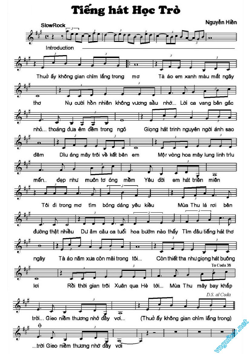 Sheet nhạc Tiếng hát học trò - Trang 5