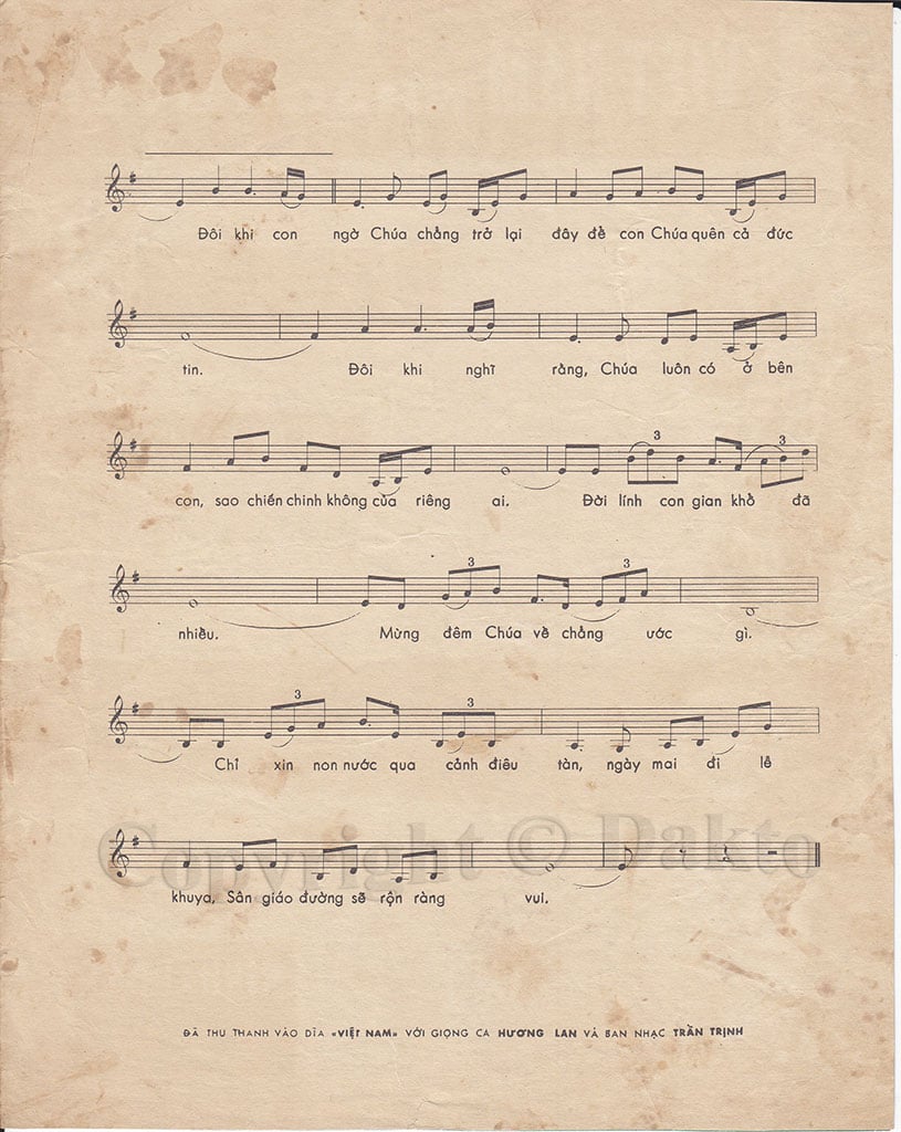 Sheet nhạc Tiếng hát nửa đêm - Trang 3
