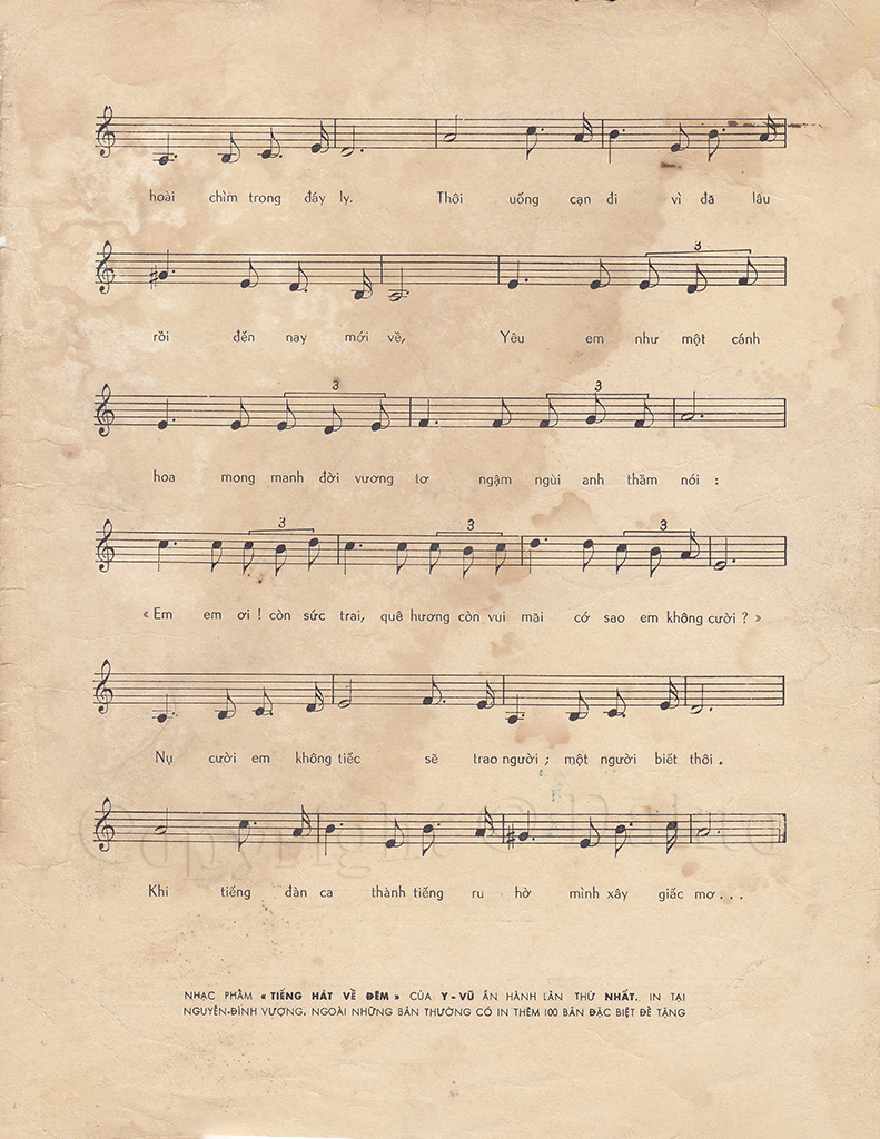 Sheet nhạc Tiếng hát về đêm - Trang 3