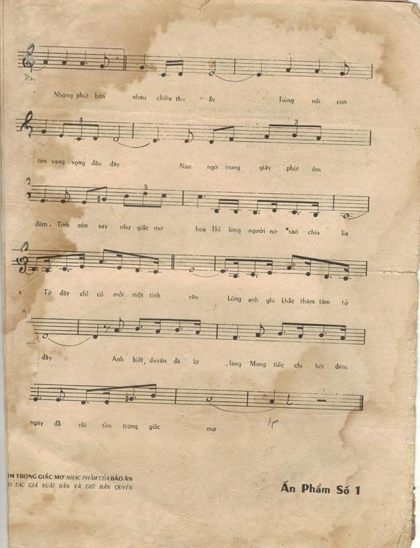 Sheet nhạc Tìm trong giấc mơ - Trang 3