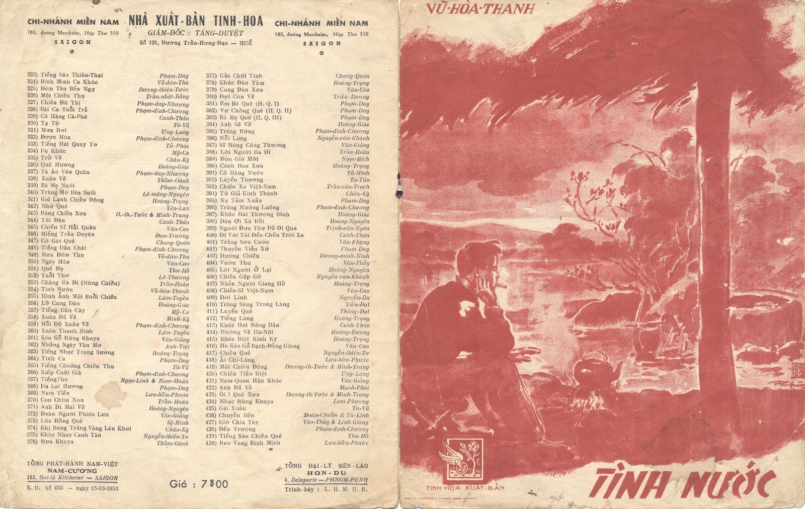 Sheet nhạc Tình nước - Trang 1