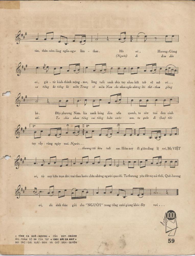 Sheet nhạc Tình ca quê hương - Trang 3