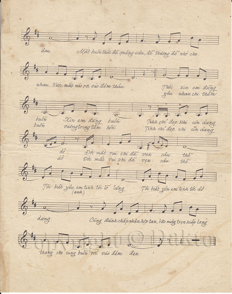 Sheet nhạc Tình chỉ đẹp - Trang 3