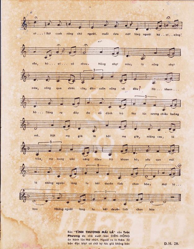 Sheet nhạc Tình thương mái lá - Trang 3