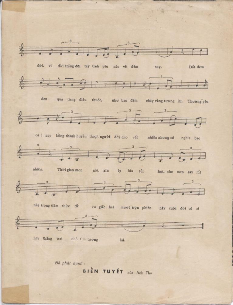 Sheet nhạc Tình yêu nào đêm nay - Trang 3