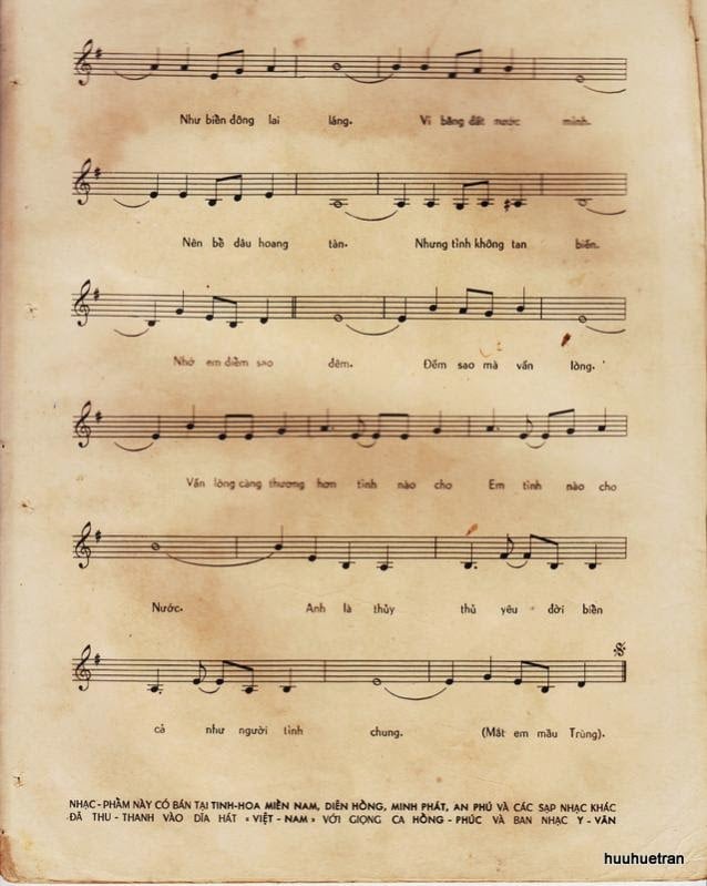 Sheet nhạc Tình yêu thủy thủ - Trang 3