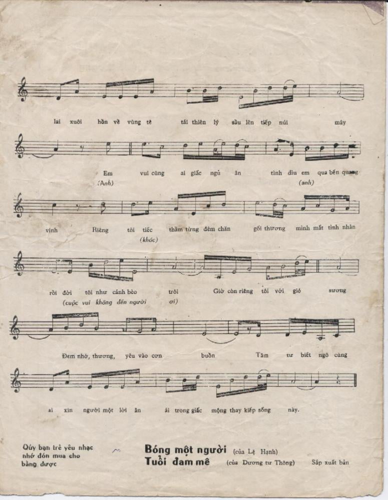 Sheet nhạc Tôi xa người yêu - Trang 3