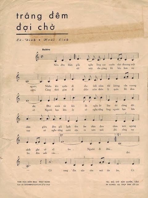 Sheet nhạc Trắng đêm đợi chờ - Trang 2