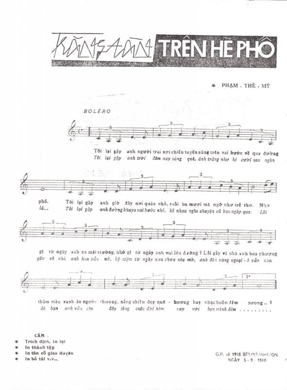 Sheet nhạc Trăng tàn trên hè phố - Trang 2