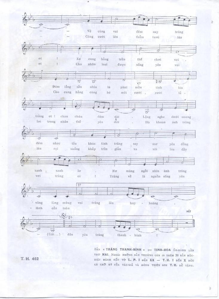Sheet nhạc Trăng thanh bình - Trang 3