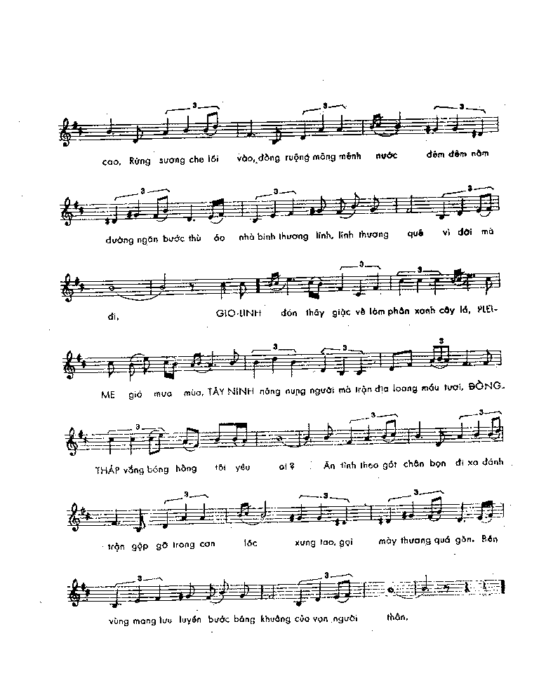 Sheet nhạc Trên bốn vùng chiến thuật - Trang 3