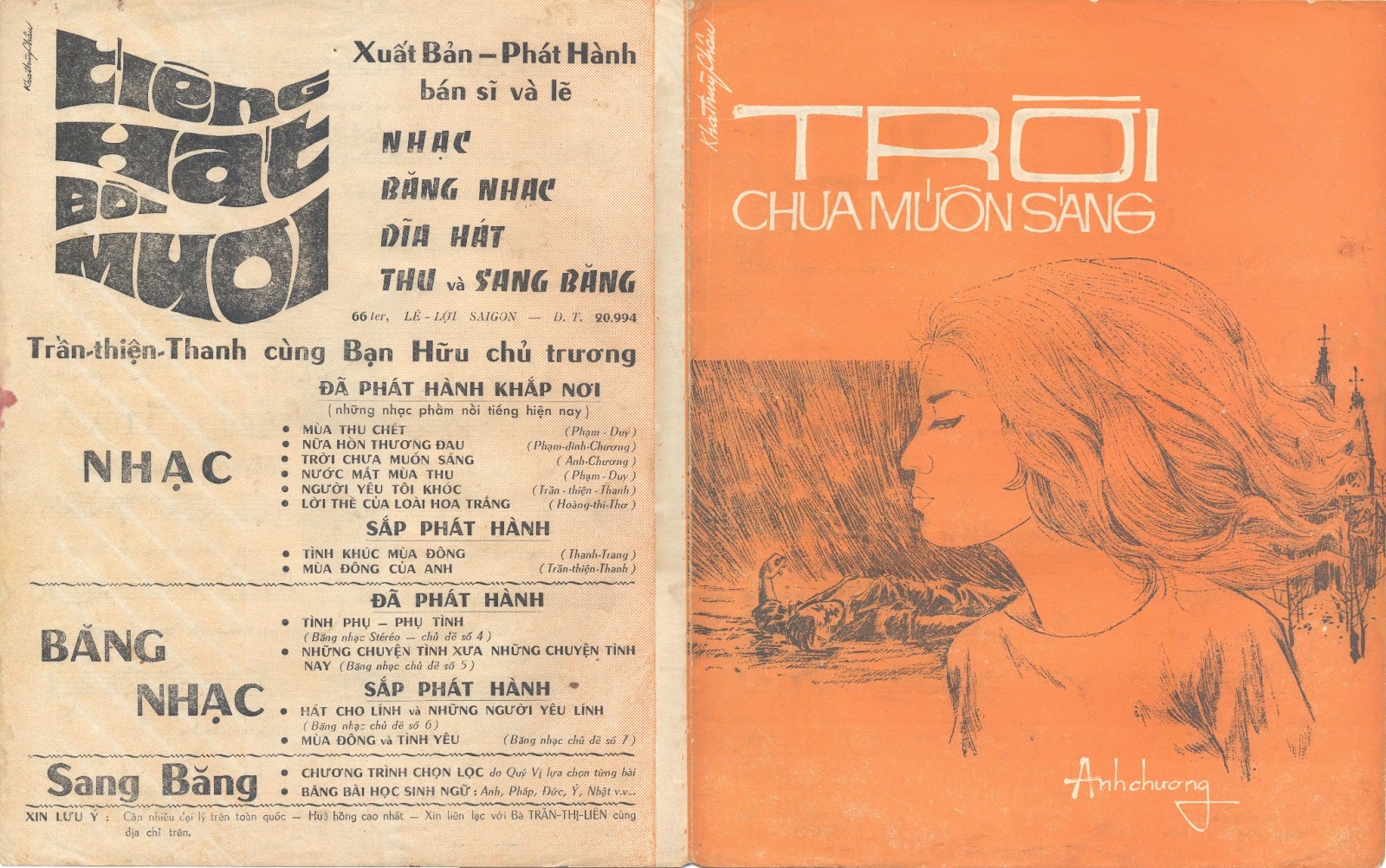 Sheet nhạc Trời chưa muốn sáng - Trang 1