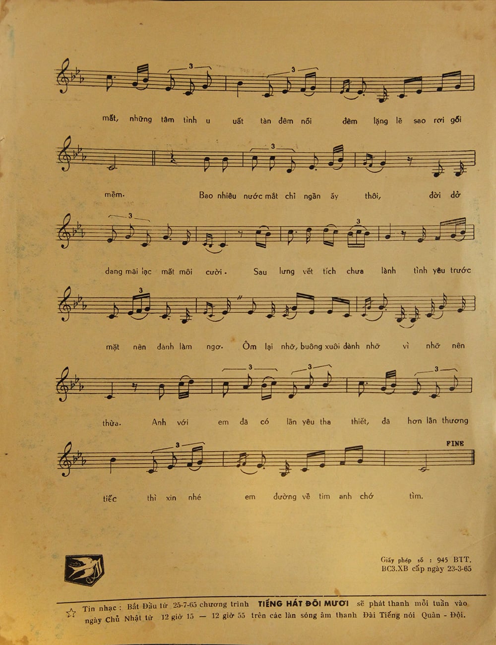 Sheet nhạc Trước mặt tình yêu - Trang 3