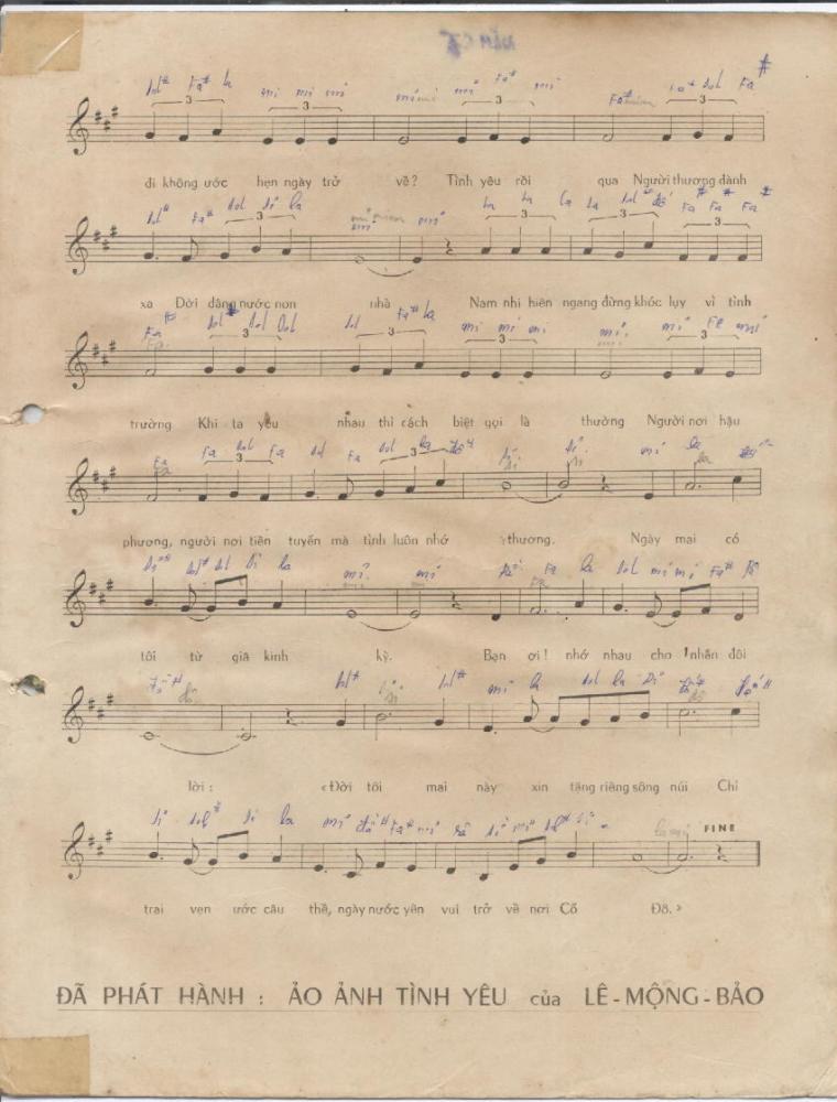 Sheet nhạc Từ giã kinh kỳ - Trang 3