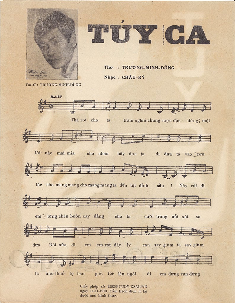 Sheet nhạc Túy ca - Trang 2