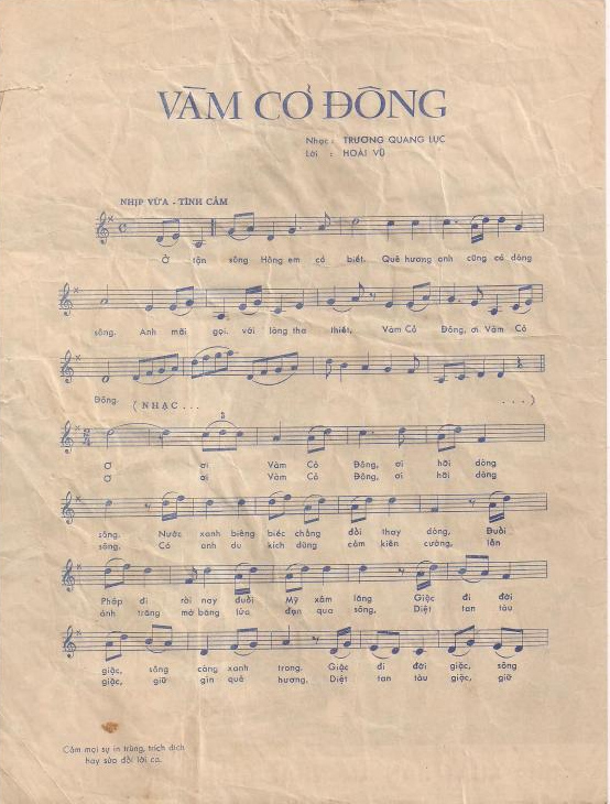 Sheet nhạc Vàm Cỏ Đông - Trang 4