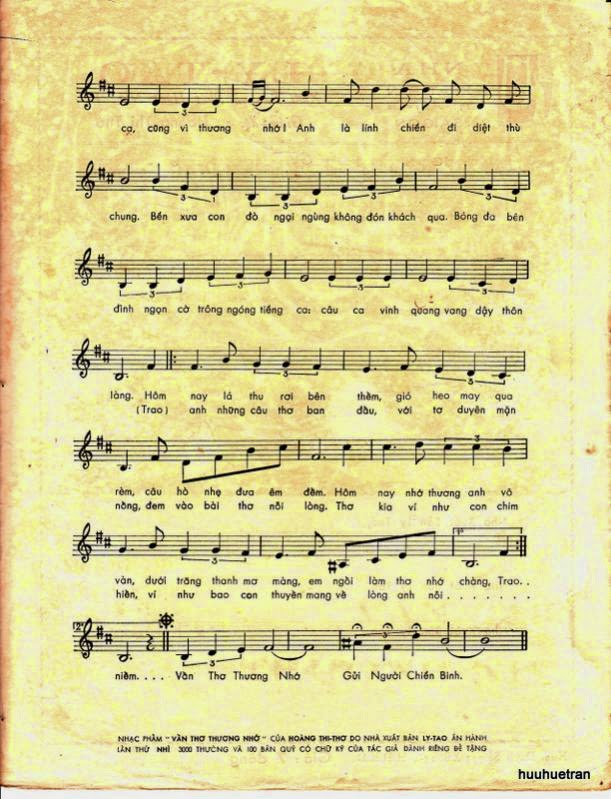 Sheet nhạc Vần thơ thương nhớ - Trang 3