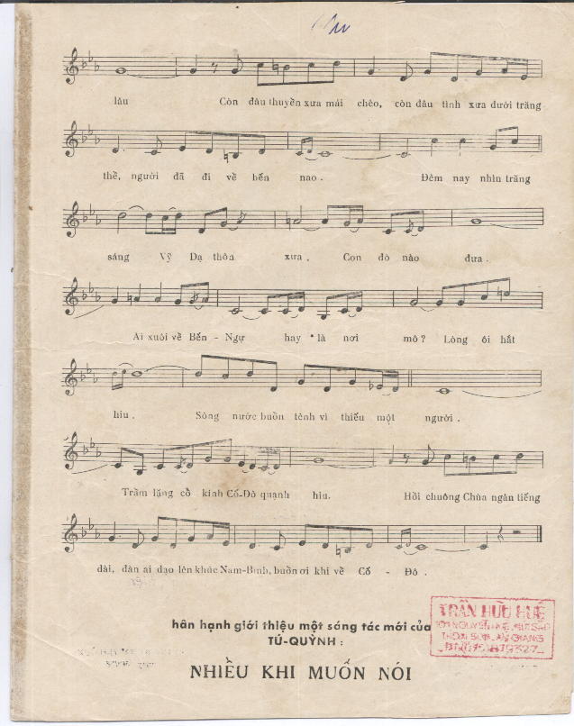 Sheet nhạc Về thăm cố đô - Trang 3